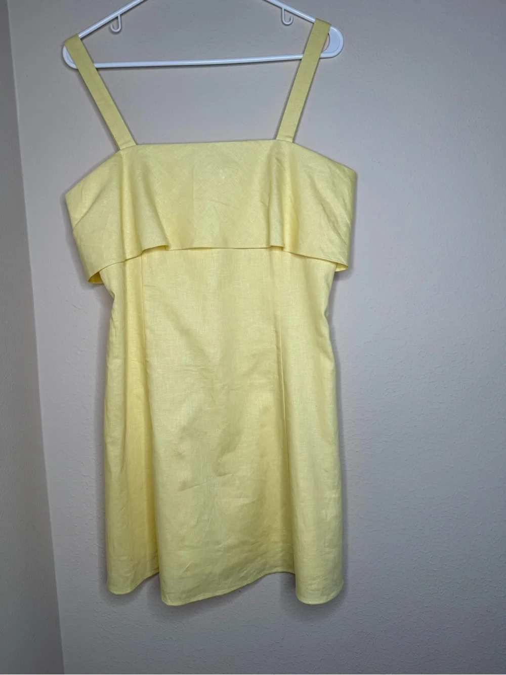 NWT Banana Republic Yellow Ruffle-Front Sundress - Picture 2 of 7